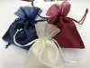 Custom-made multi-color silk drawstring small bags, canvas bags, eco-friendly cloth bags, canvas cup sleeves, casual handbags, multi-purpose storage bags full image